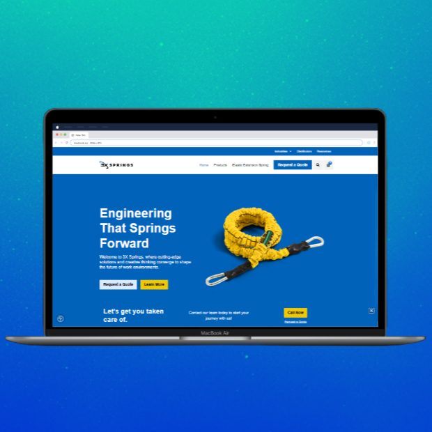 3xSprings website by Bytespark Digital